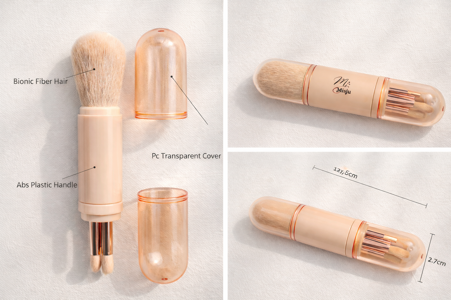 Makeup Brush Set – Compact Travel Case - Image 3