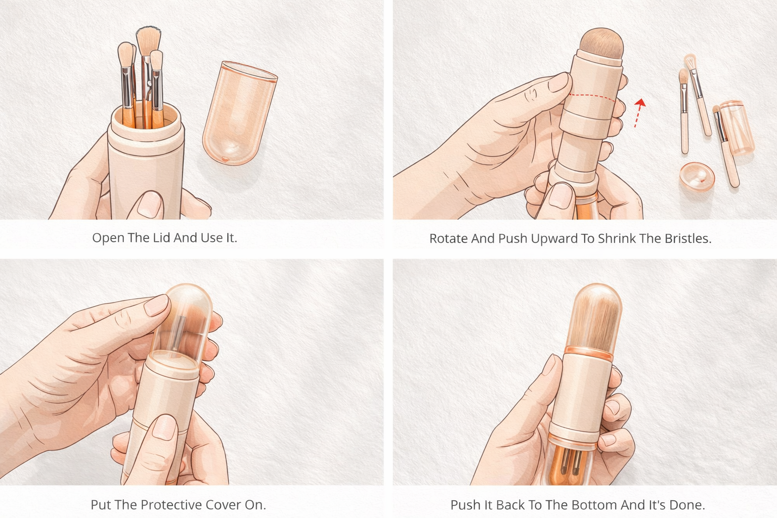 Makeup Brush Set – Compact Travel Case - Image 4